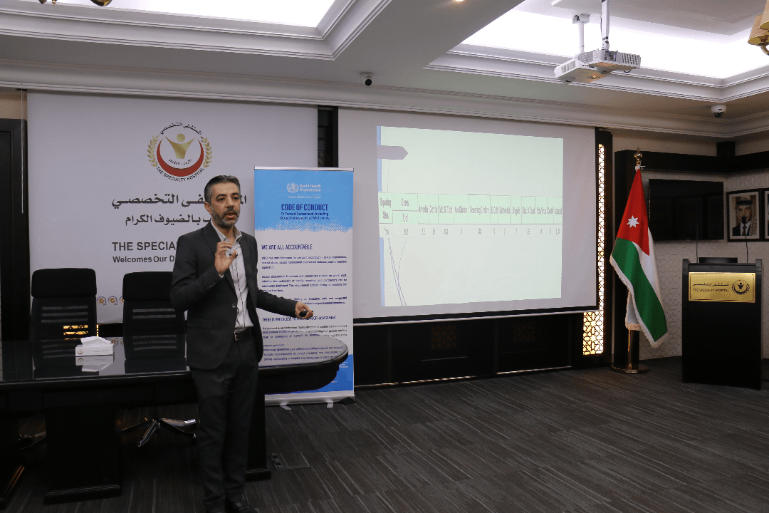 بالتعاون مع وزارة الصحة المستشفى التخصصي ينظم يوماً توعوياً بمناسبة اليوم العالمي لتعقيم اليدين