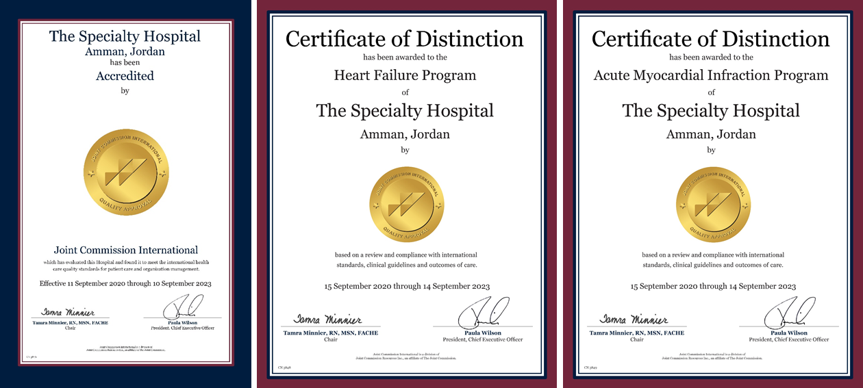 المستشفى التخصصي اول مستشفى بالأردن يتم إعادة اعتماده من قبل الاعتماد الدولي  (JCI)باستخدام تقنية التقييم عن بعد (Virtual Survey)
